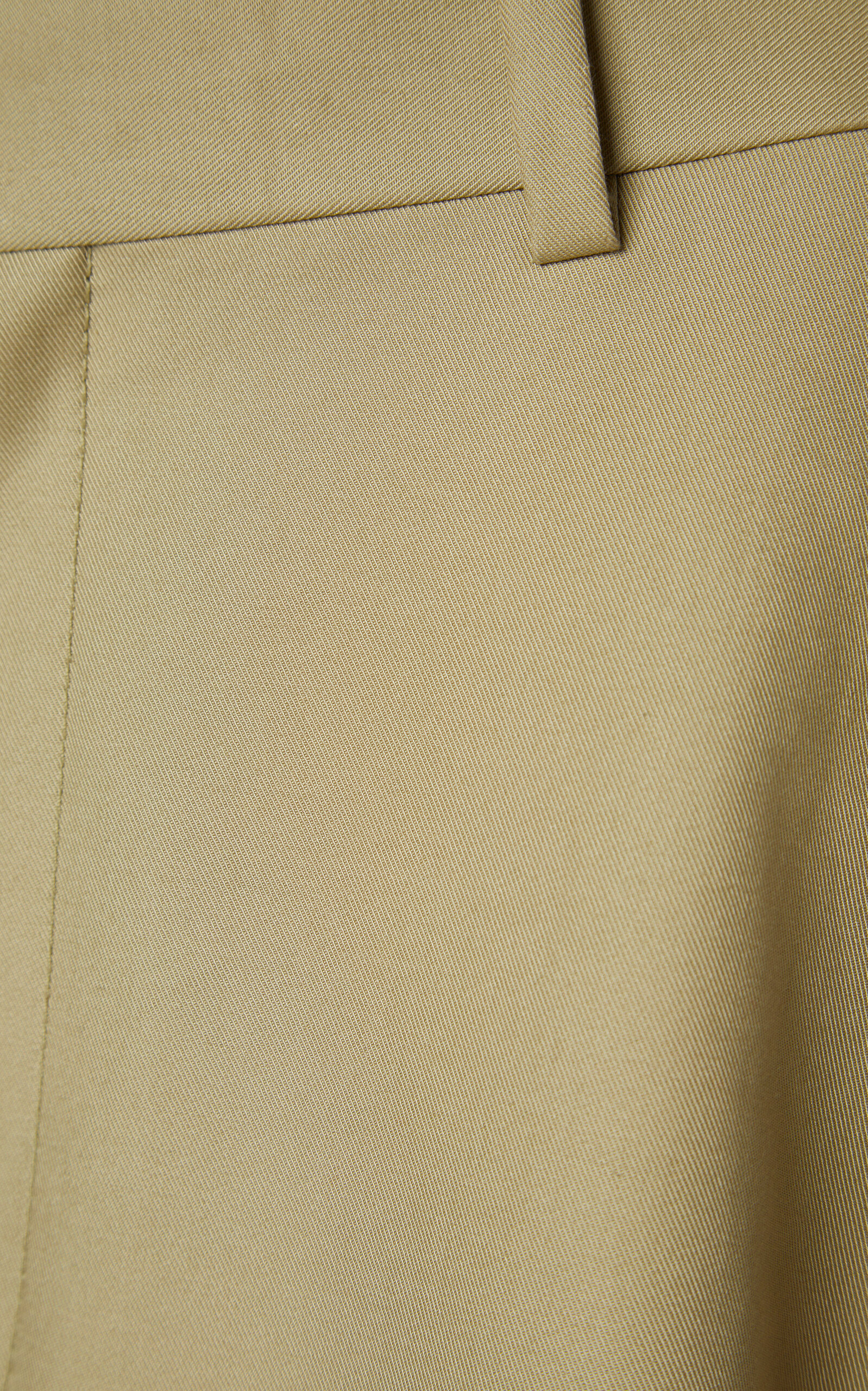 Fine Compact Cotton-Twill A-Line Skirt neutral - 5