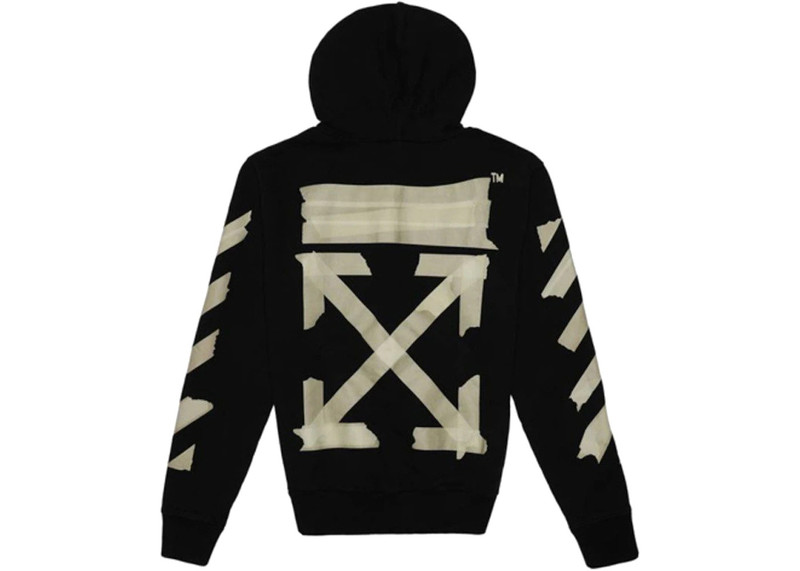 Off-White OFF-WHITE Arrows Zip Up Hoodie Black outlook