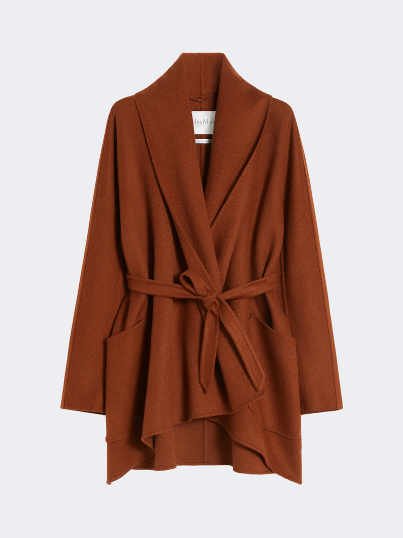 DANZATORE Camel robe-style jacket - TERRA COTTA 1