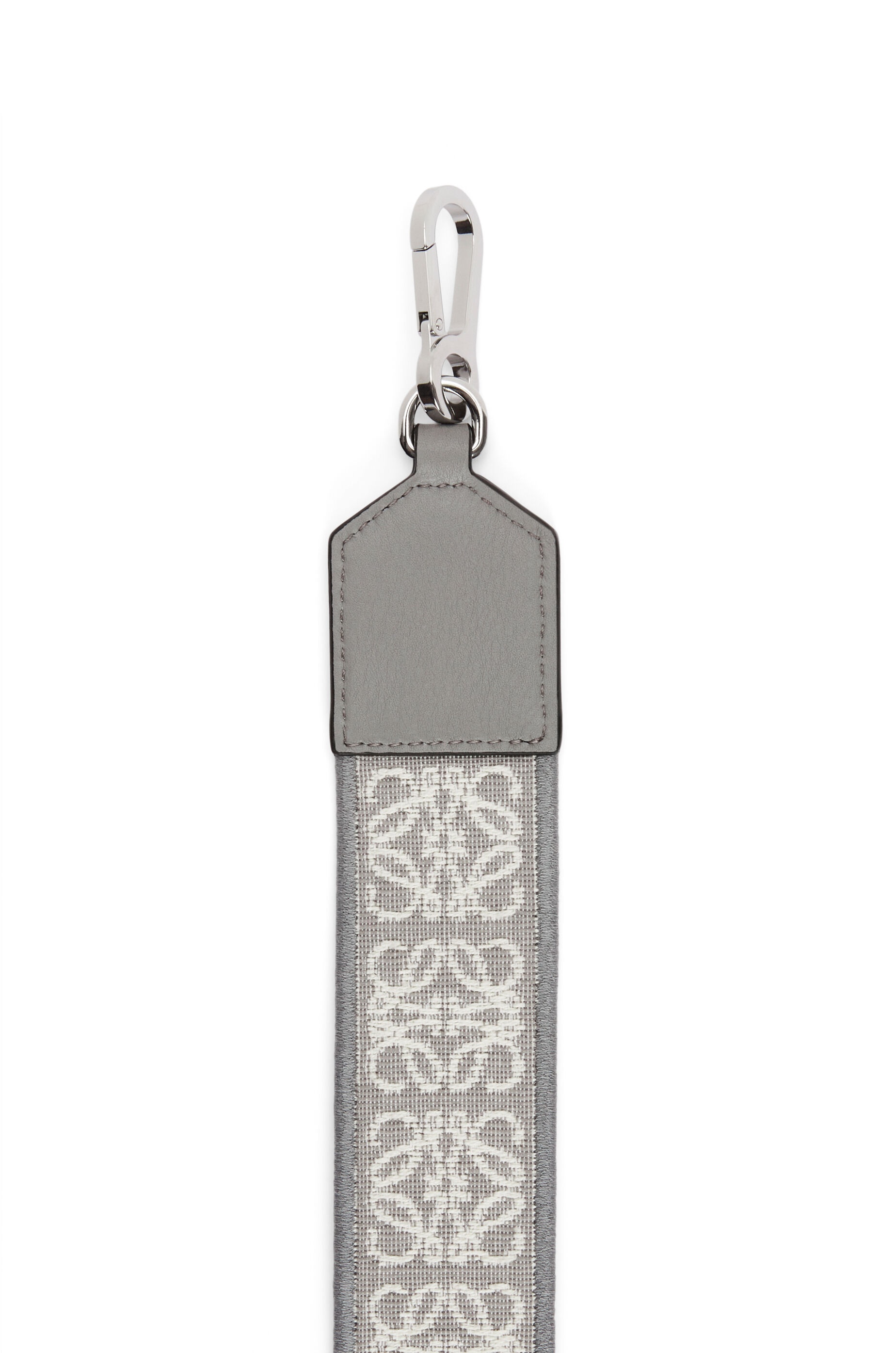 D-ring strap in Anagram jacquard and calfskin - 2