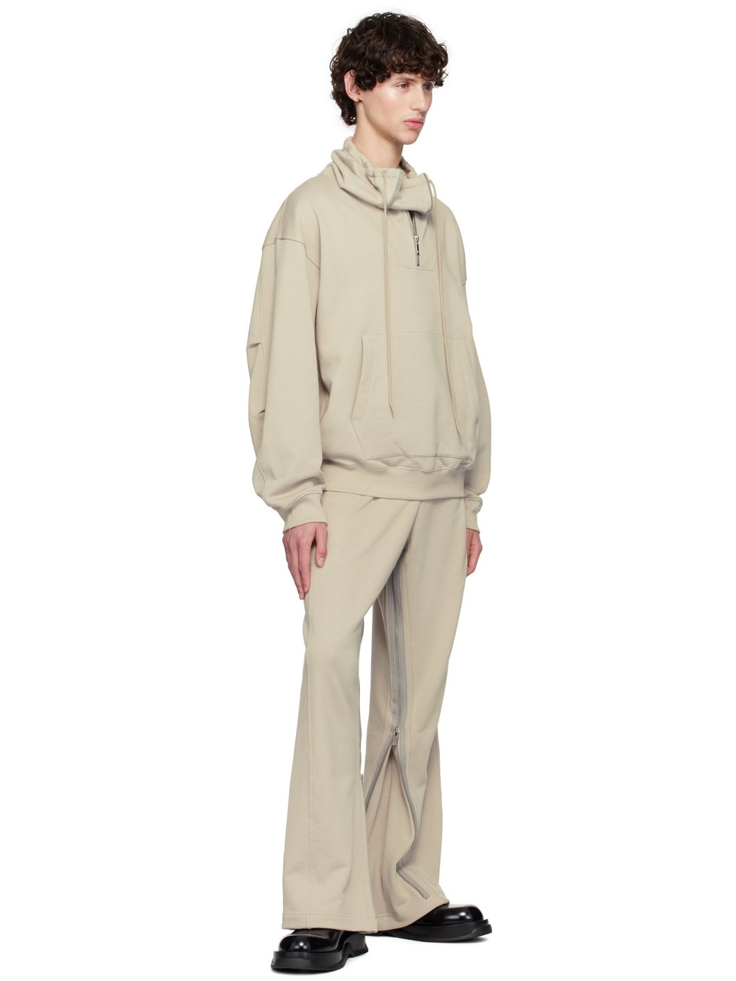 Taupe Expansion Panel Sweatpants - 4