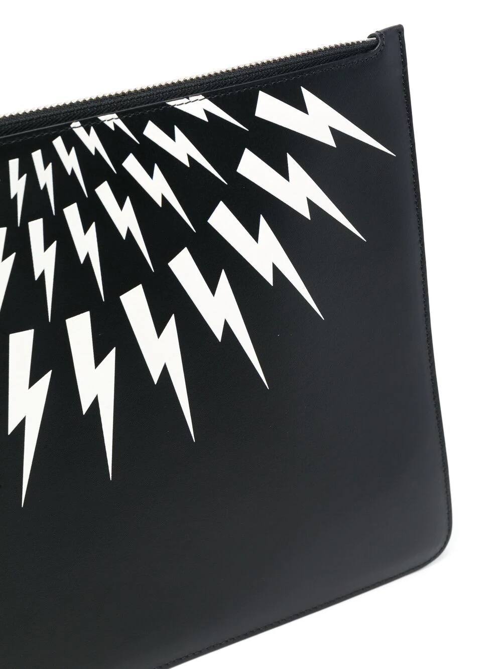 Thunderbolt print clutch bag - 4