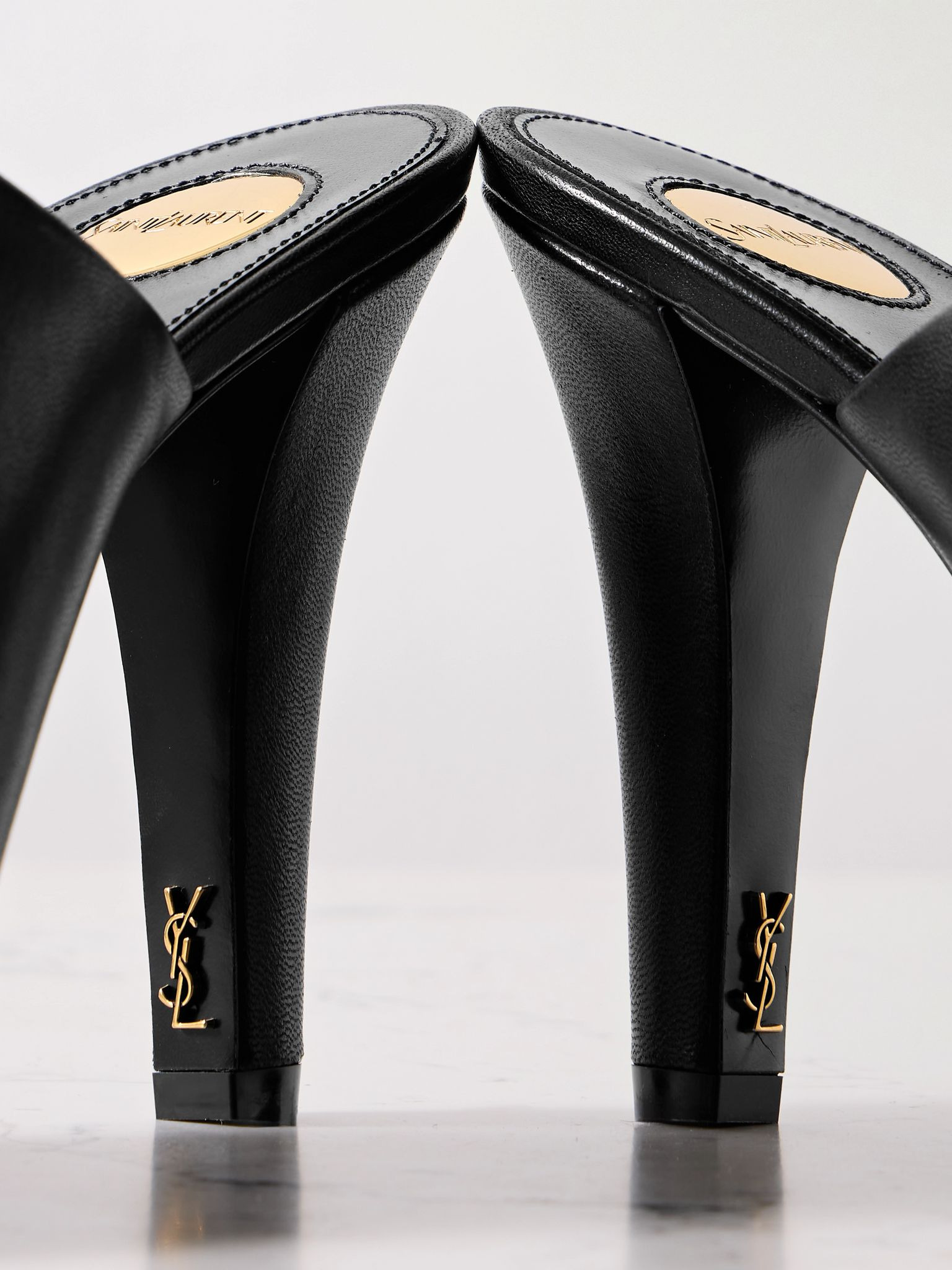 Jill leather mules Black - 4
