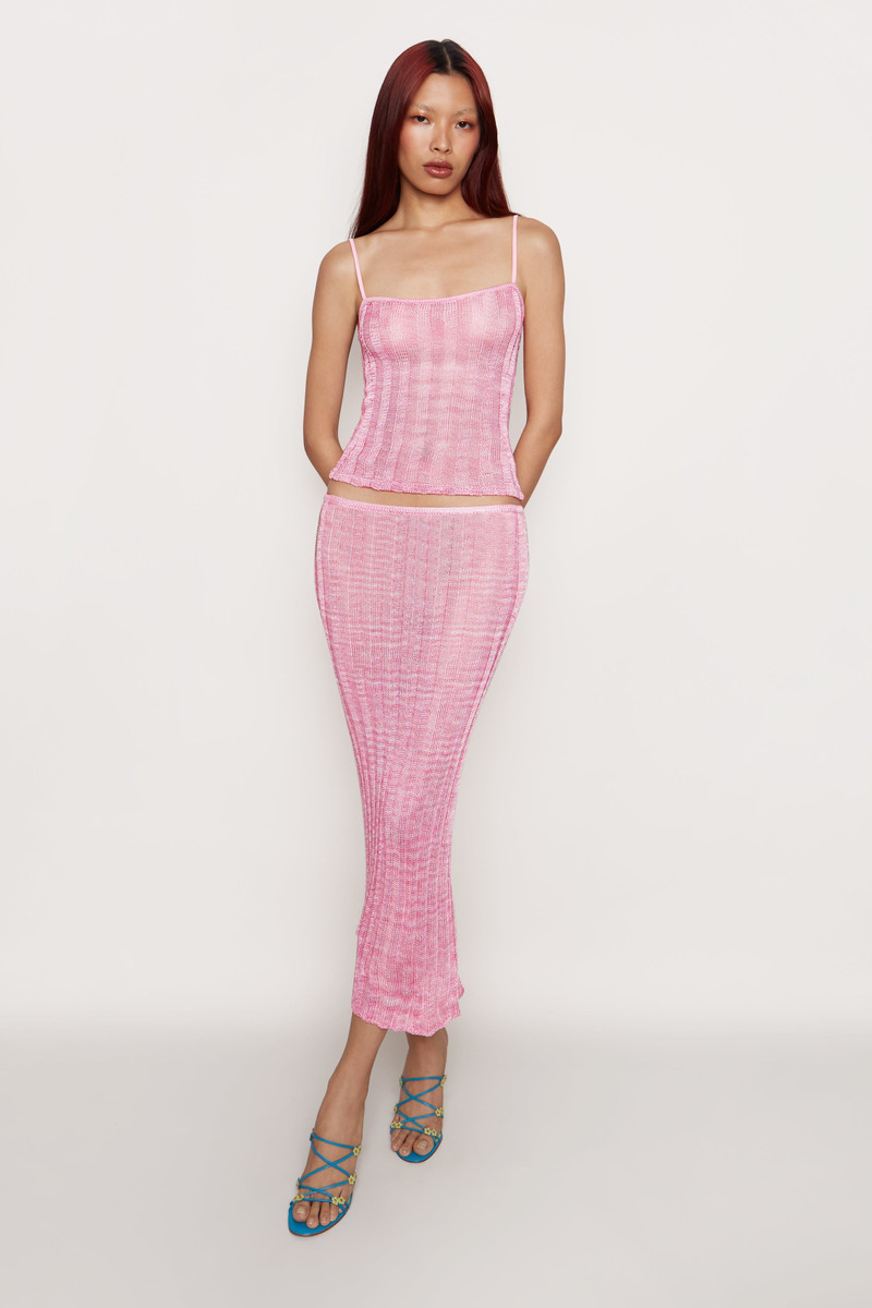 GUIZIO SLINKY RIB KNIT TANK outlook
