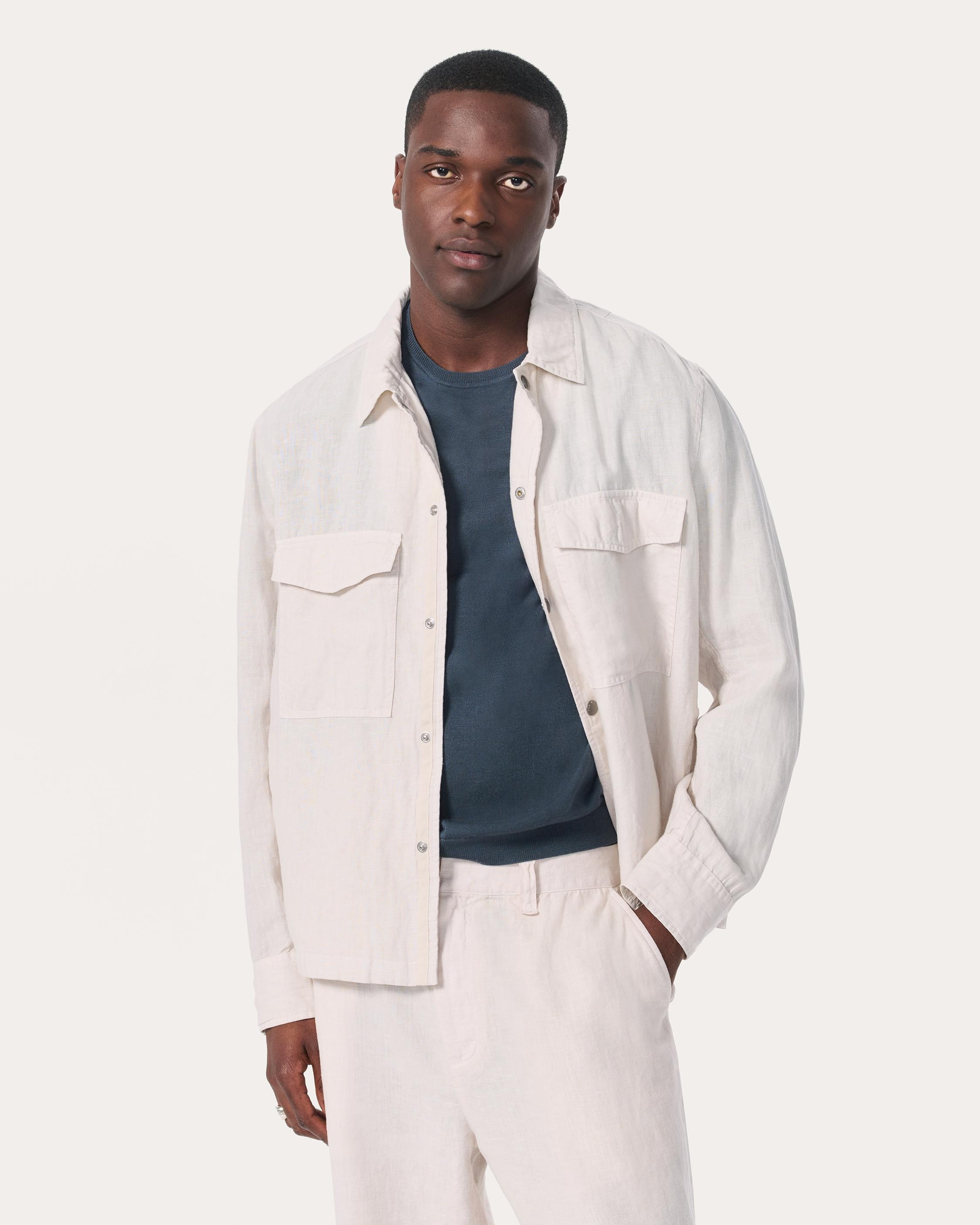 Angus Linen Shirt Jacket - 2