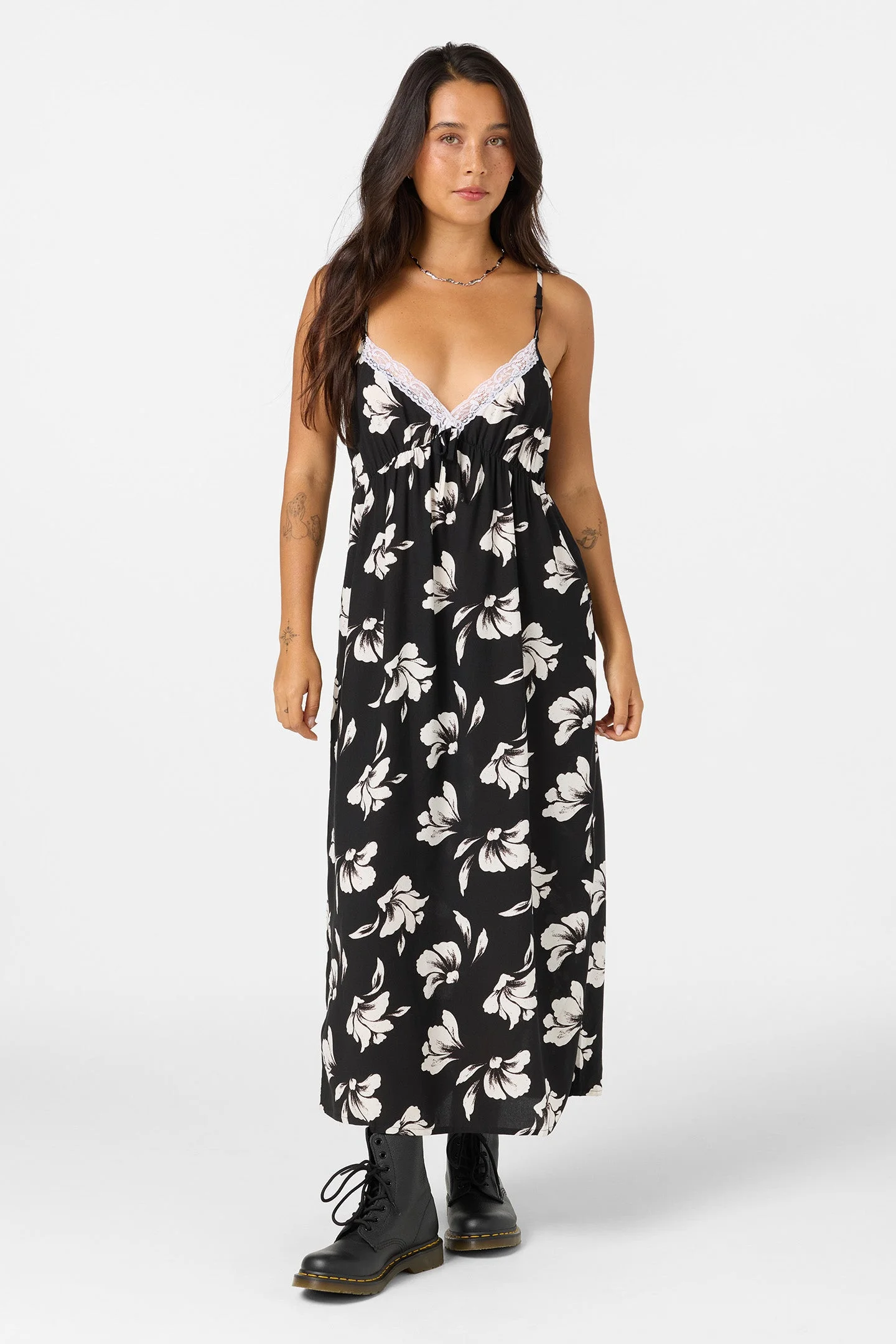 Dayna Painted Floral Maxi Dress - 1