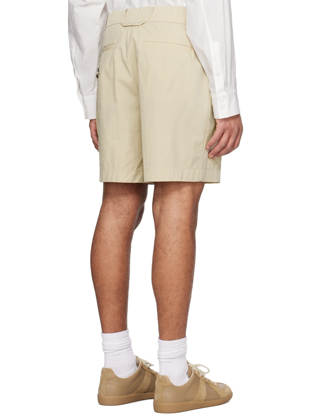 Beige Strap Shorts - 3