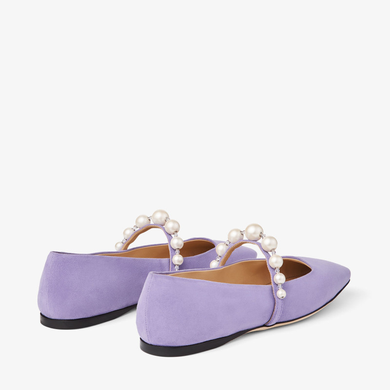 Ade Flat Suede Tanzanite Pearl Flats 6