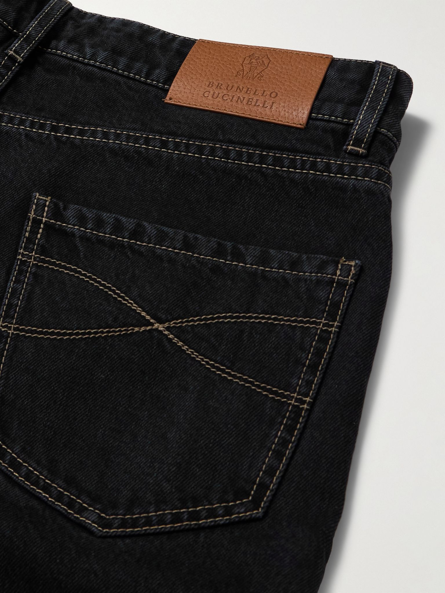 Leisure Straight-Leg Jeans Black - 4