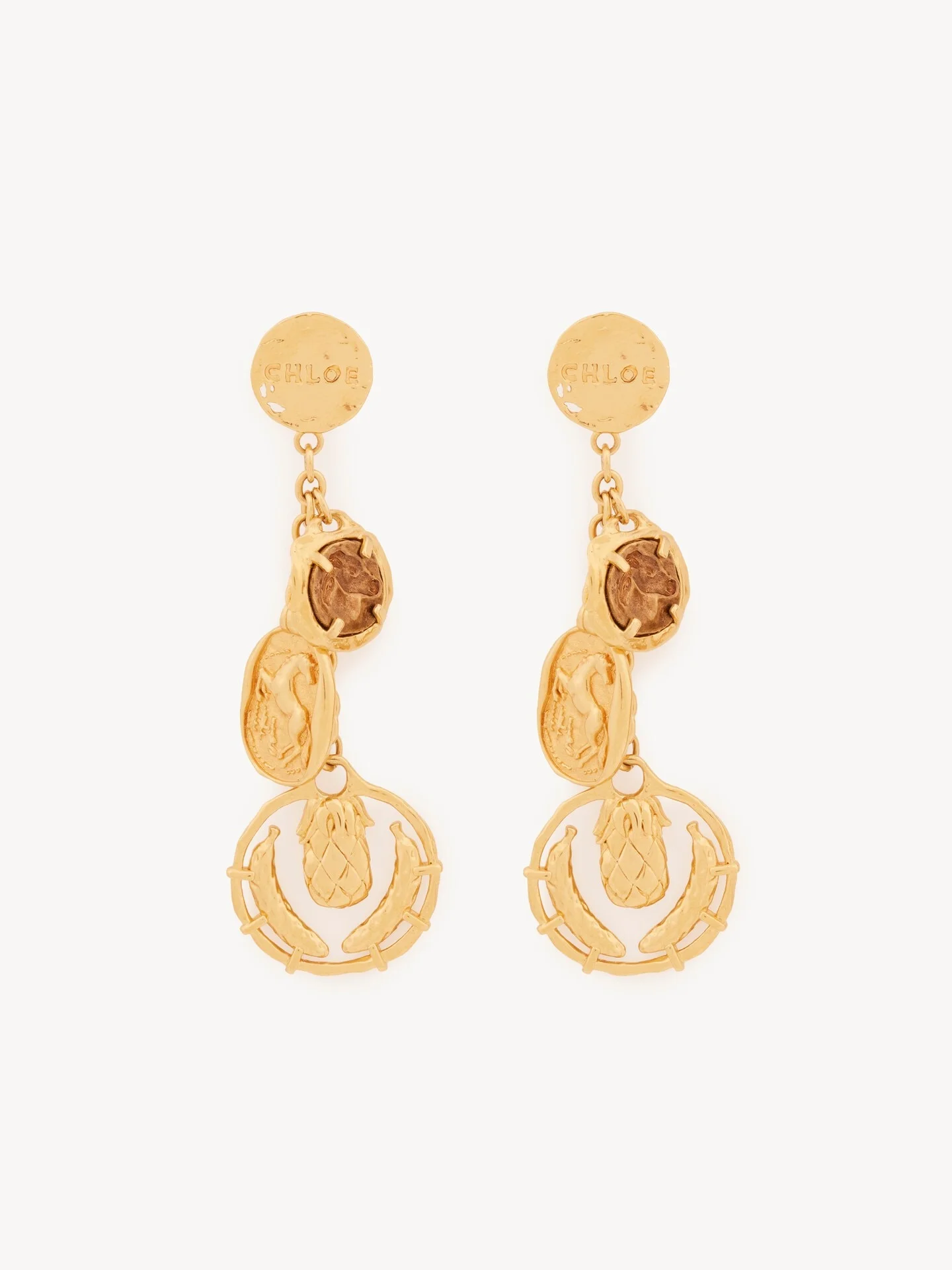 THE CHLOÉ MEDALS EARRINGS - 1