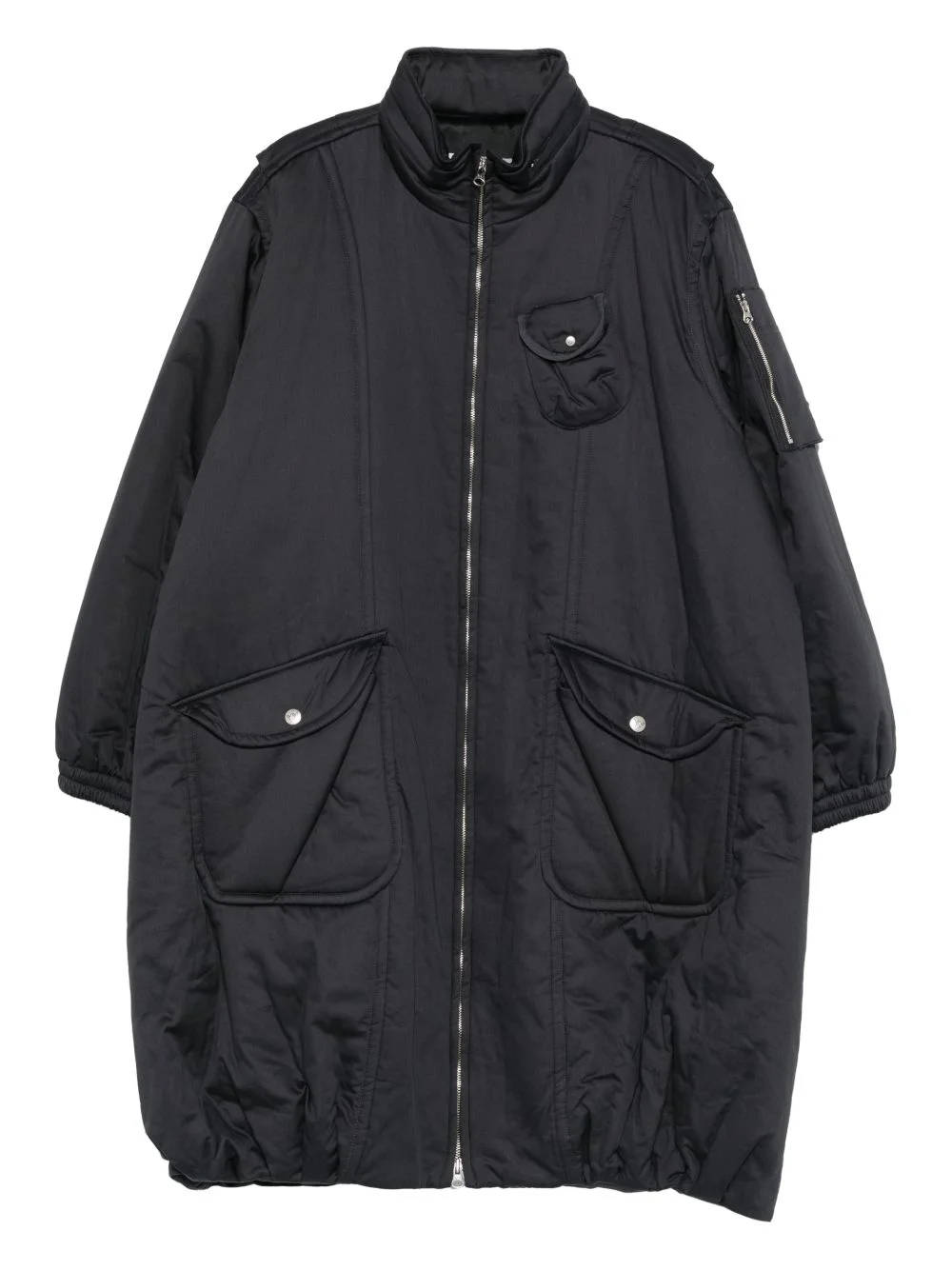 Cargo zip-up oversized coat - 1