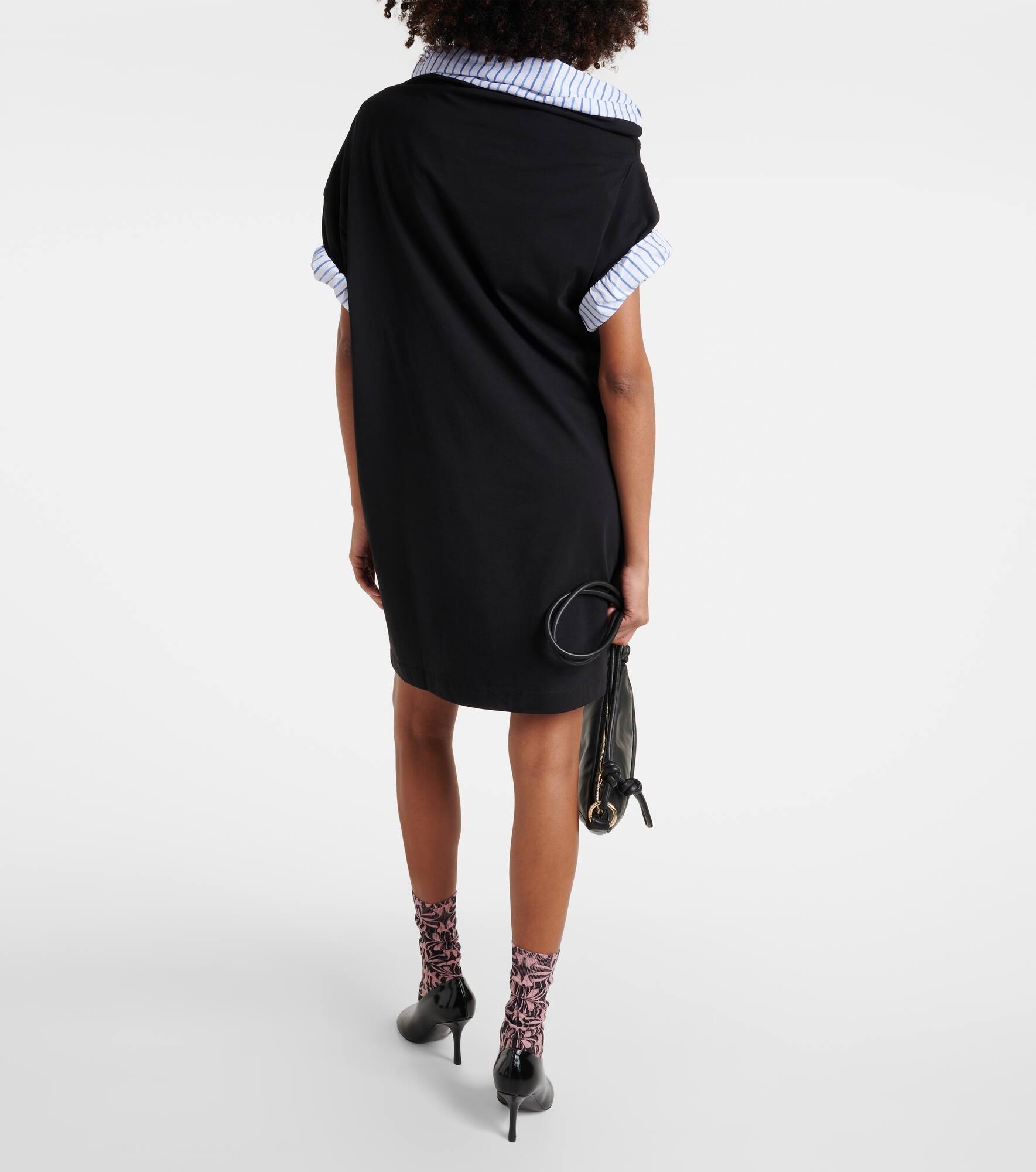Cotton jersey midi dress - 3