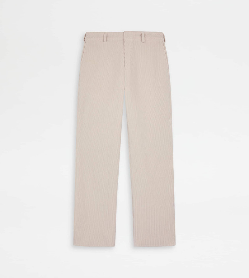 CHINO PANTS IN CORDUROY - OFF WHITE 1