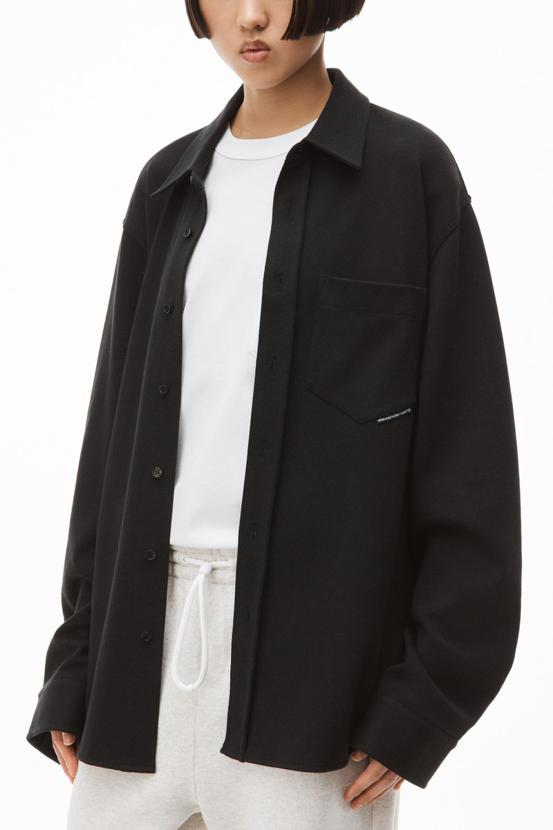 OVERSIZED SHIRT IN COMPACT JERSEY 4