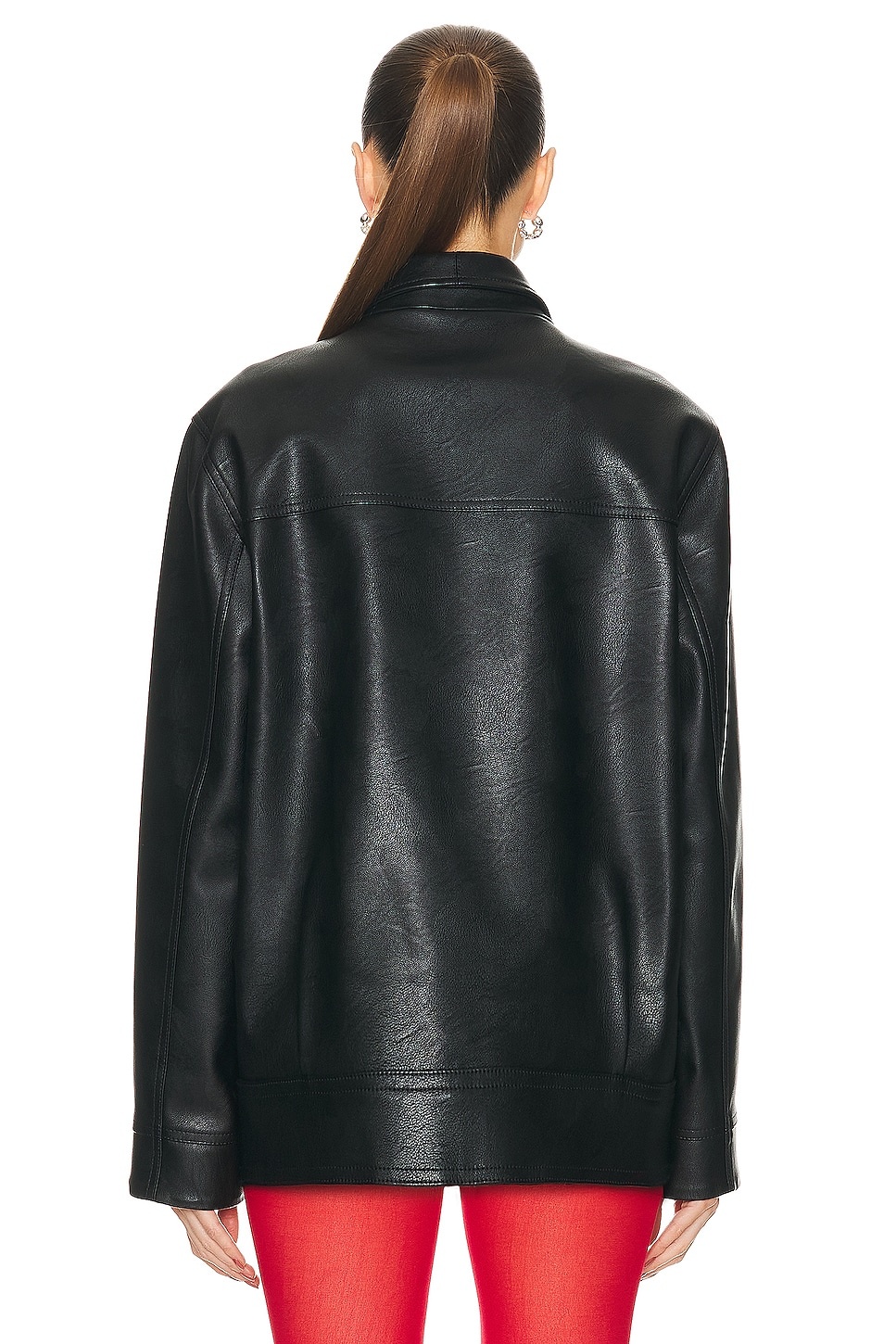 Faux Leather Jacket - 3