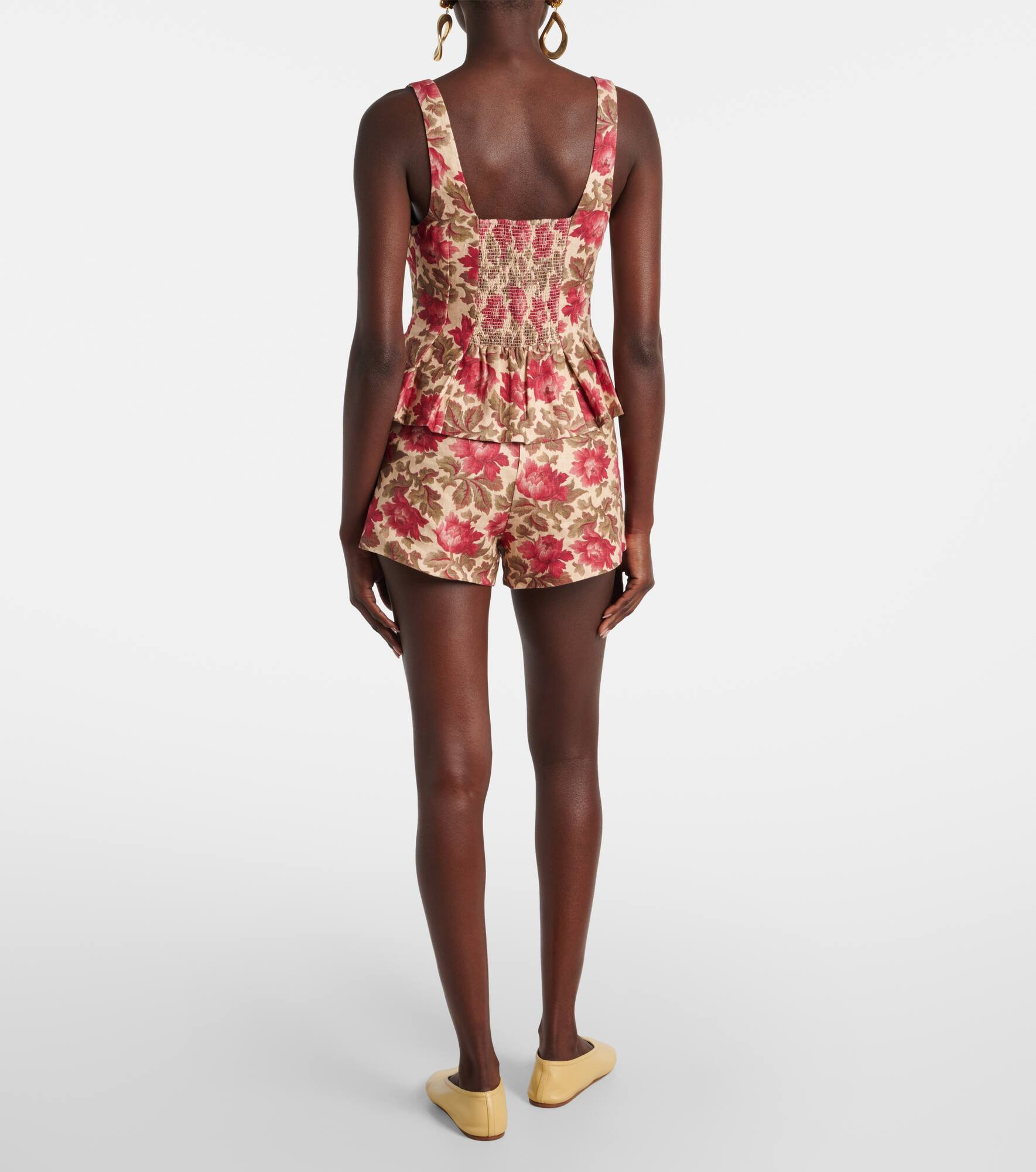 Rosalie floral linen top - 3