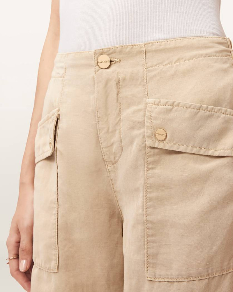 VAL CARGO LINEN BLEND PANTS 4