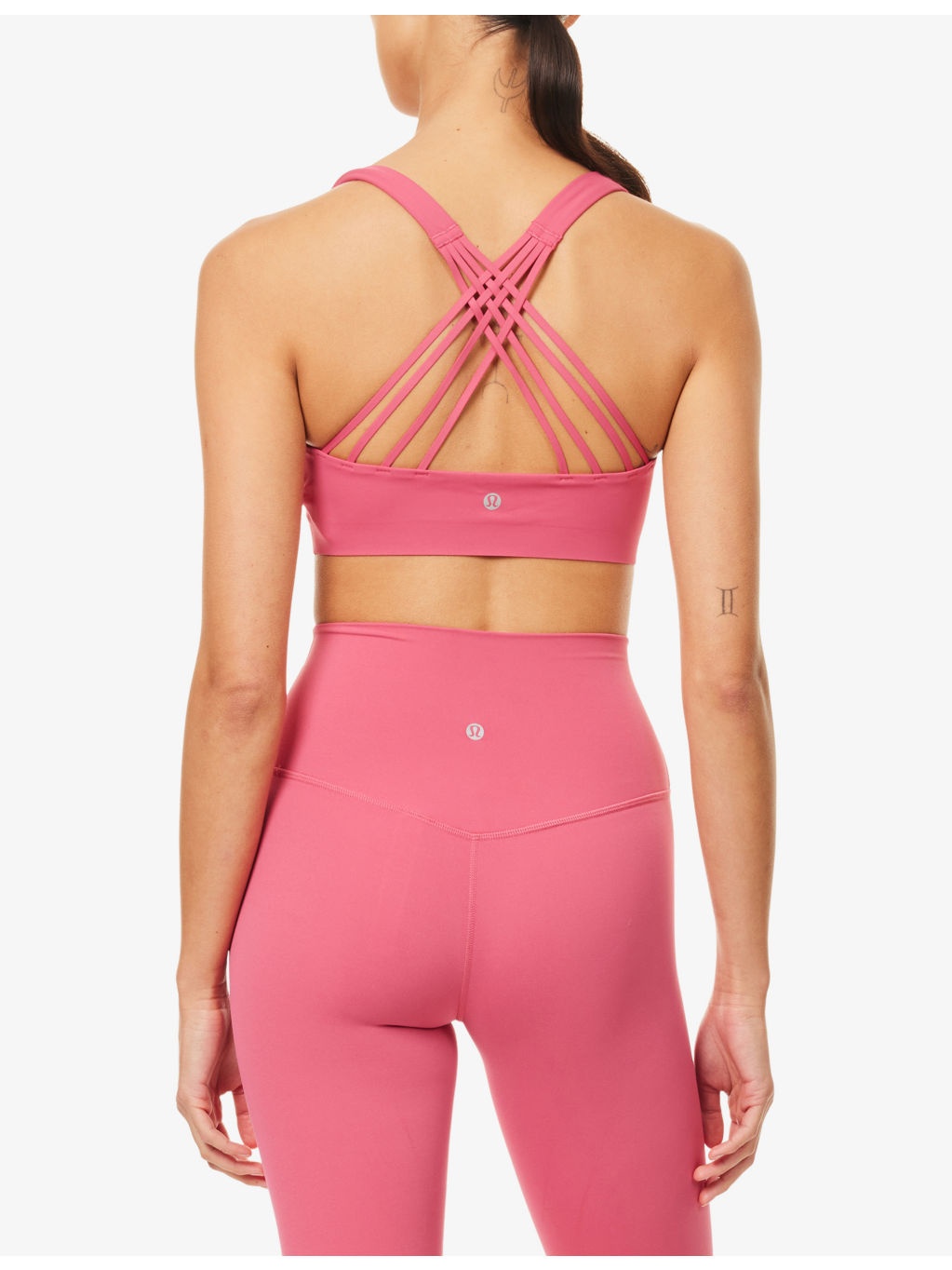 FlexyFlex Strappy Stretch-Woven Yoga Bra - 4
