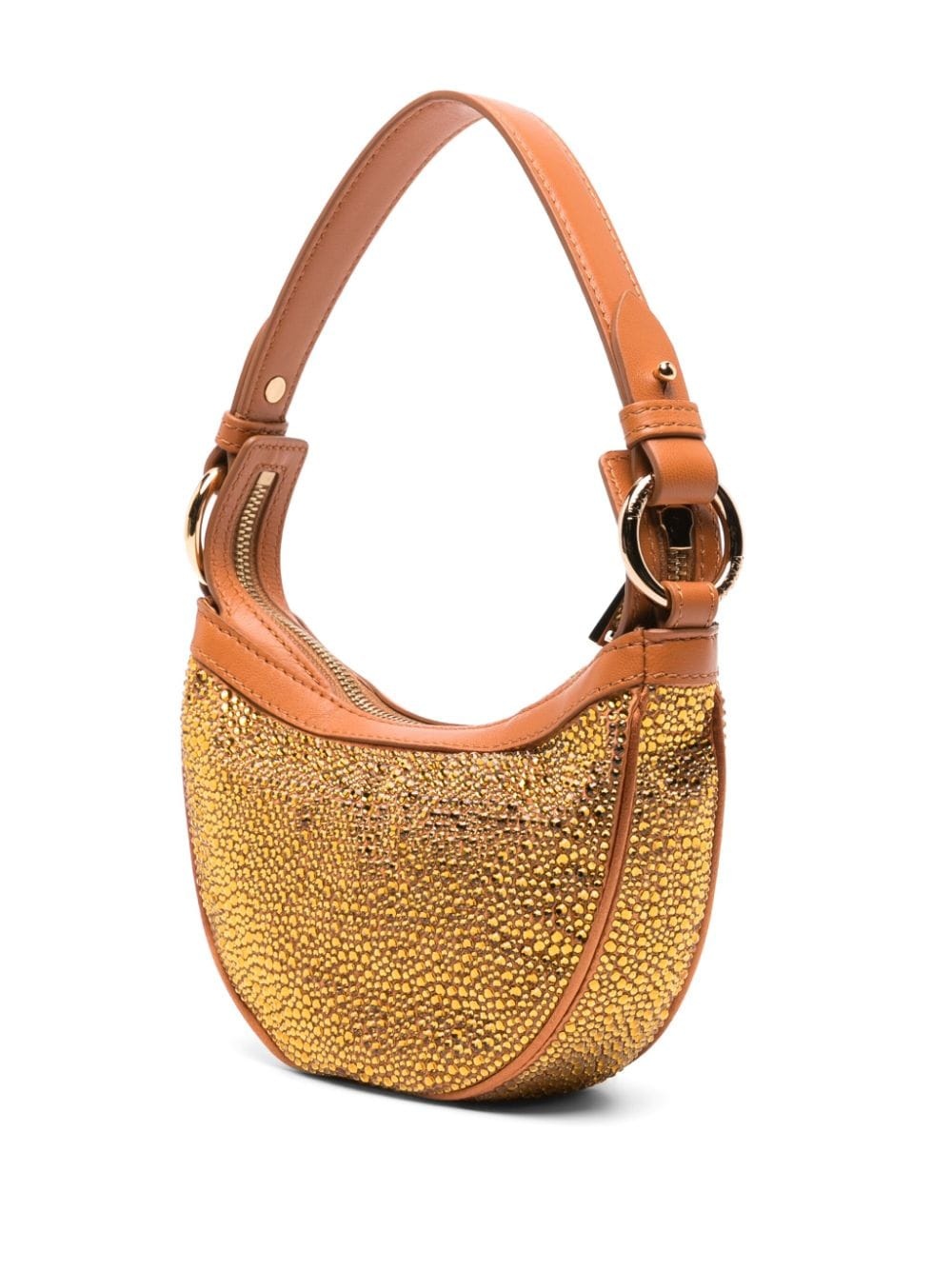 Repeat crystal-embellished shoulder bag - 3