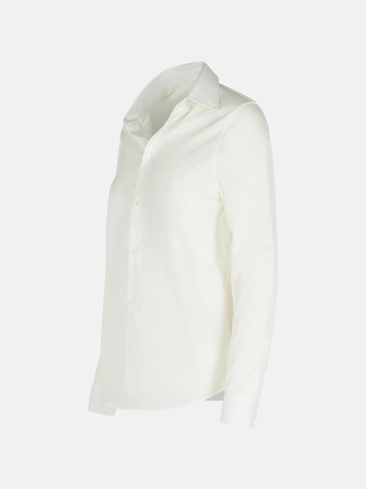 'STRING' WHITE COTTON SHIRT - 2
