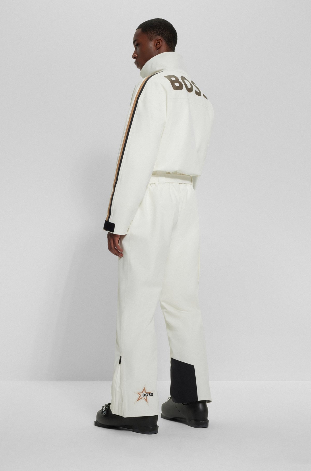 BOSS X PERFECT MOMENT BRANDED SKI SUIT WITH STRIPES - 4