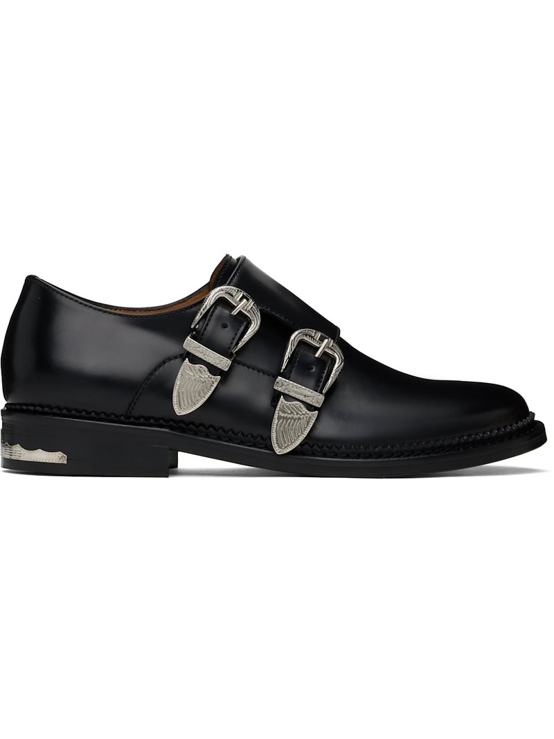 Black Double Monkstraps 1