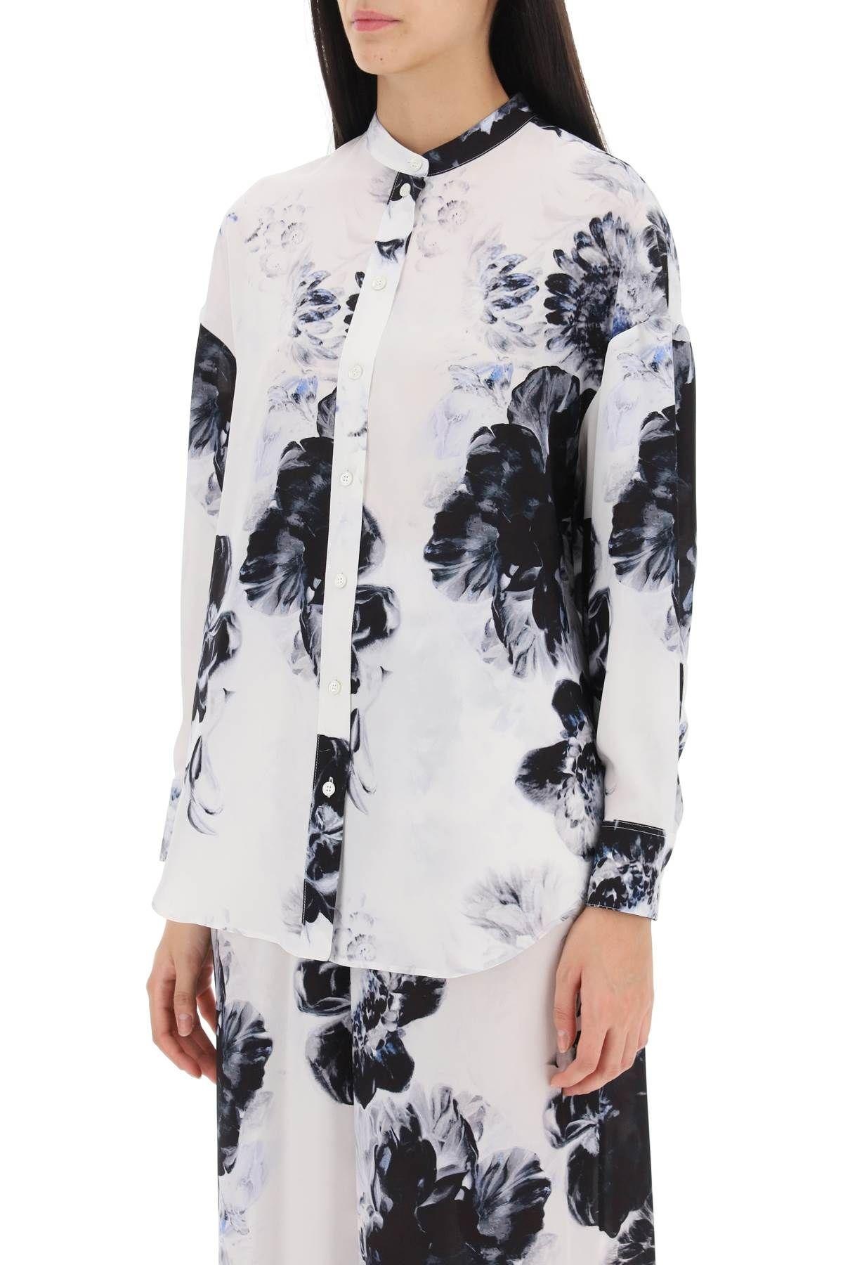 ORCHID MAXI SHIRT IN SILK CREPE - 5