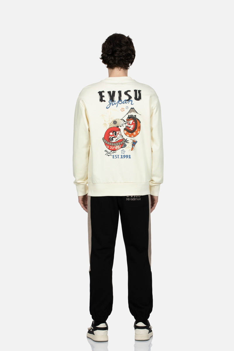 KUMADORI DARUMA PRINT RELAX FIT SWEATSHIRT 5