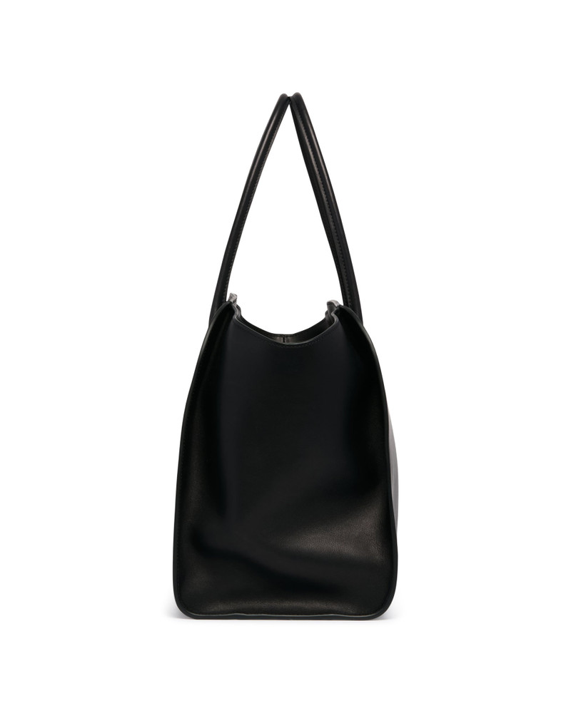 The Row Black Marlo XL Leather Bag outlook