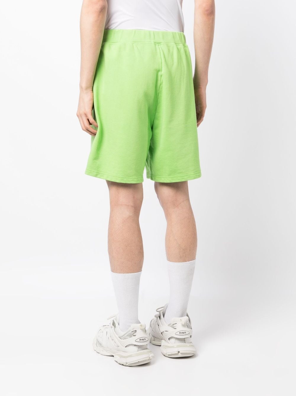 cotton logo print shorts - 4