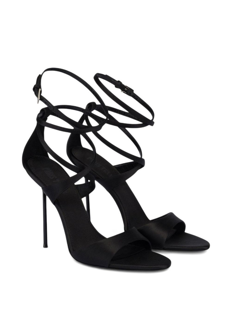 PARIS TEXAS 105mm Lidia wrap-around stiletto sandals outlook