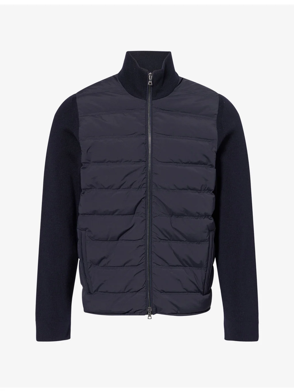 Terrence Hybrid Merino-Wool And Down Funnel Jacket - 1