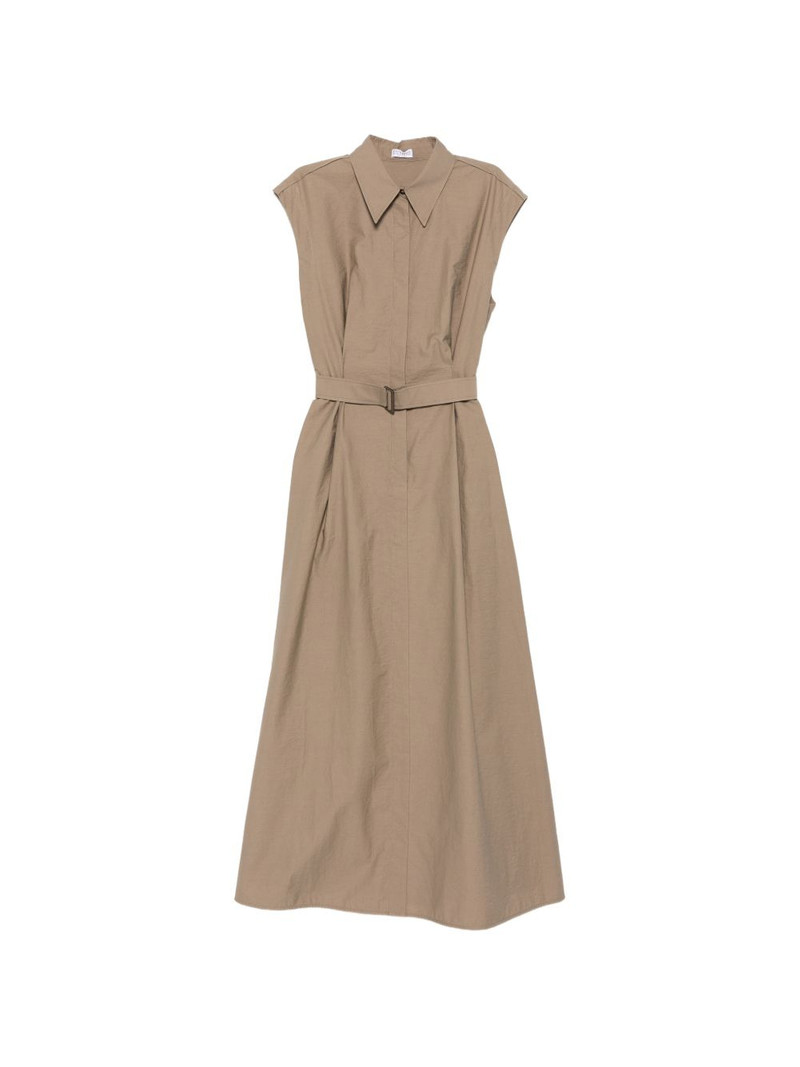 belted sleeveless midi dress 1