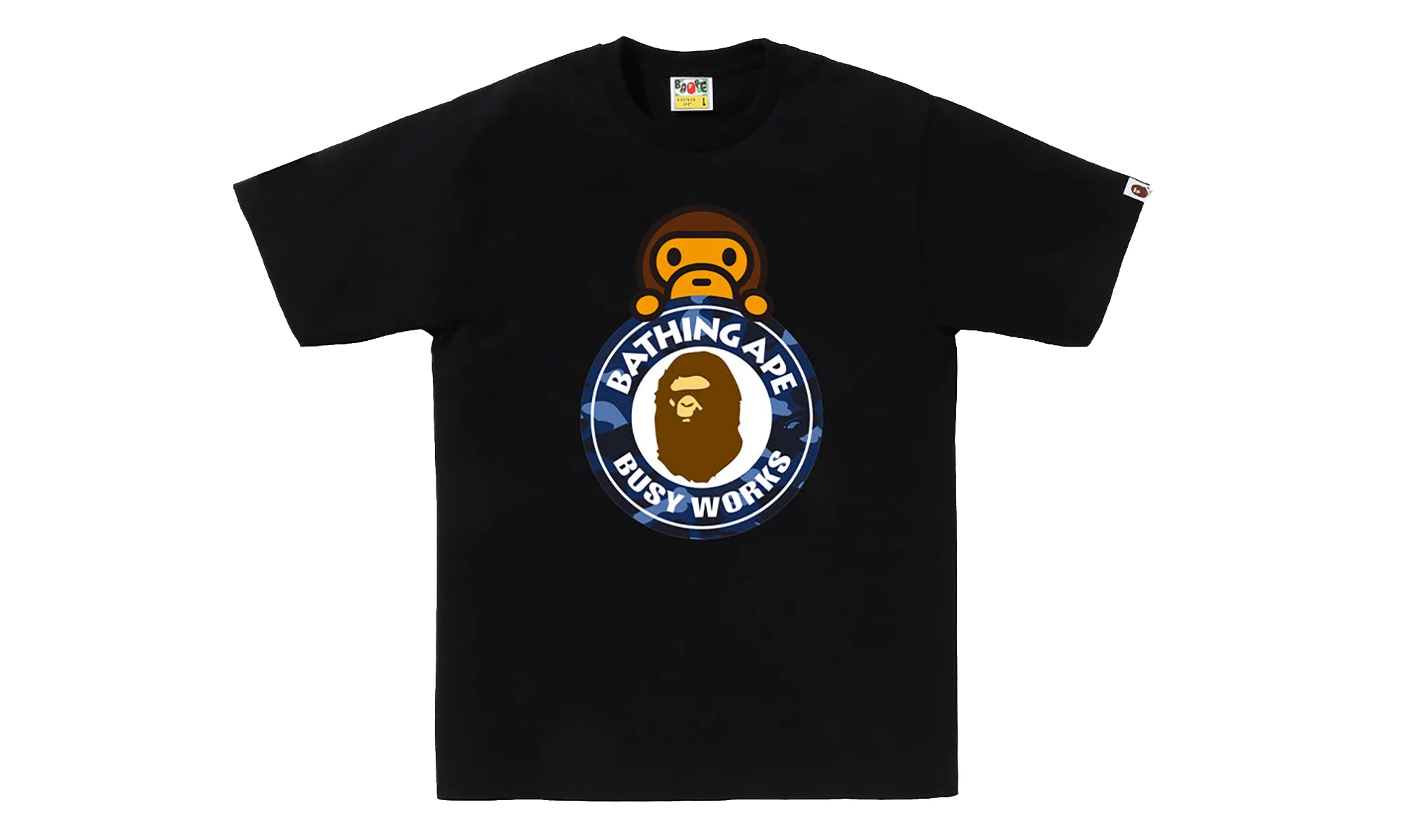 Camo Color Milo on Busy Works Tee "Black/Blue Camo" 0ZXTEMX00710Q BKC - 1