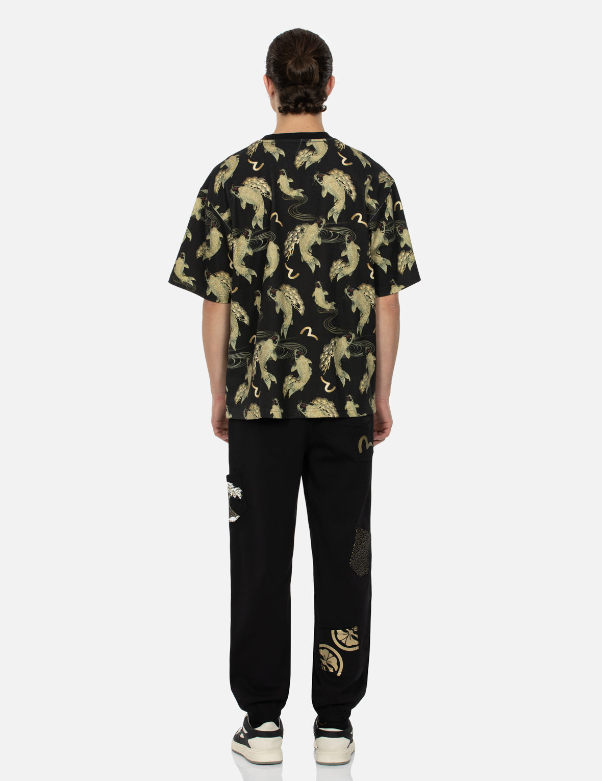 ALLOVER CARP AND SEAGULL PRINT RELAX FIT T-SHIRT - 6