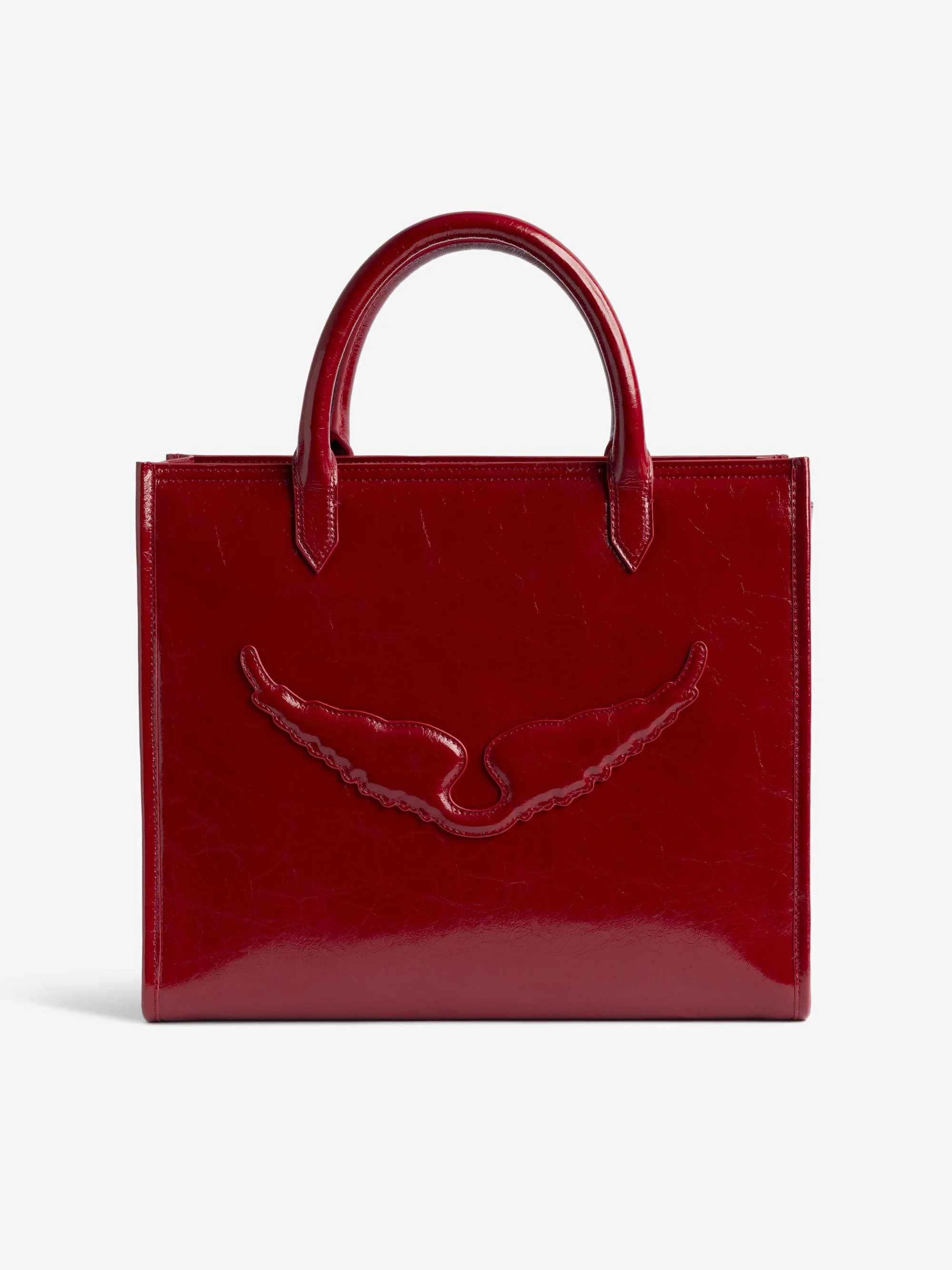 Angel Tote Bag Wrinkled Patent - 1