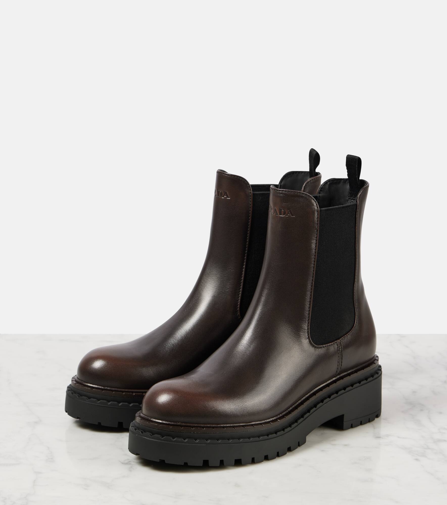 Leather Chelsea boots - 4