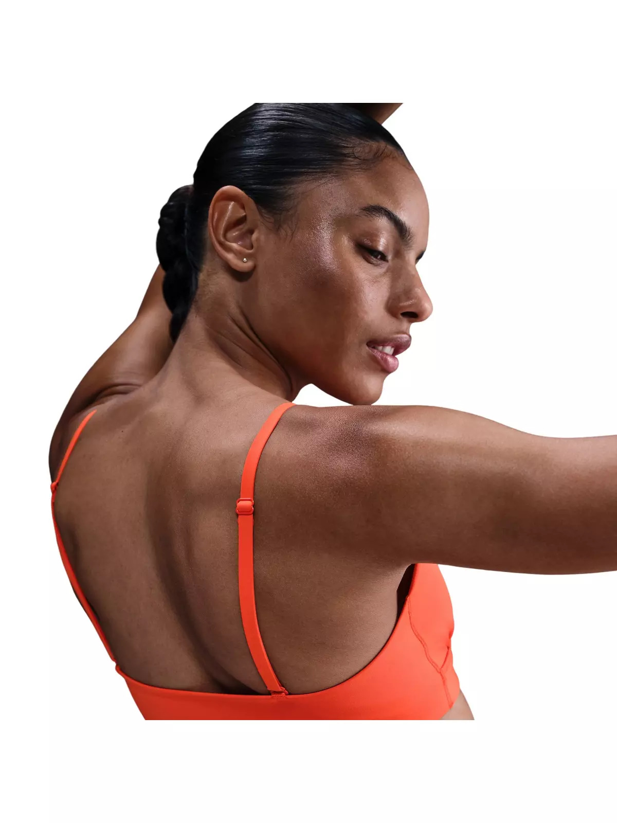 Women's Form Light-Support Non-Padded Triangle Sports Bra -Red - 2