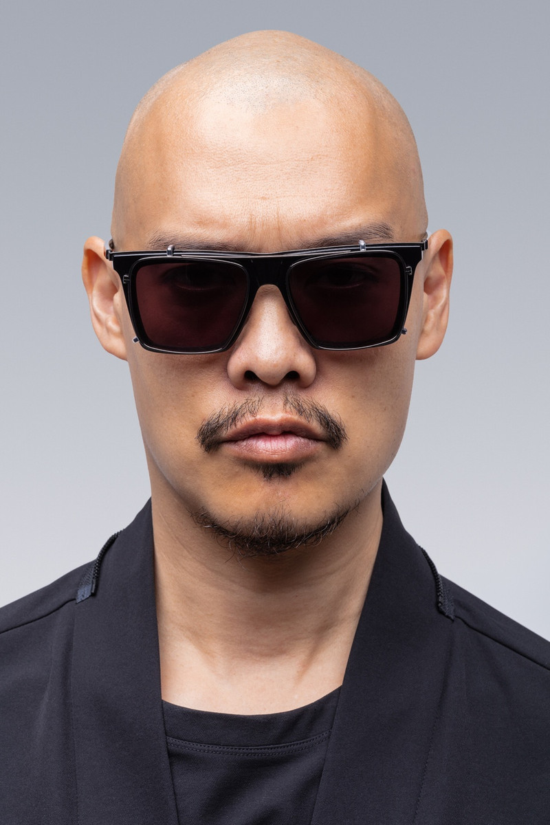 F1-T-A F1-T Sunglasses Black Palladium/BC Blue/Gray 55