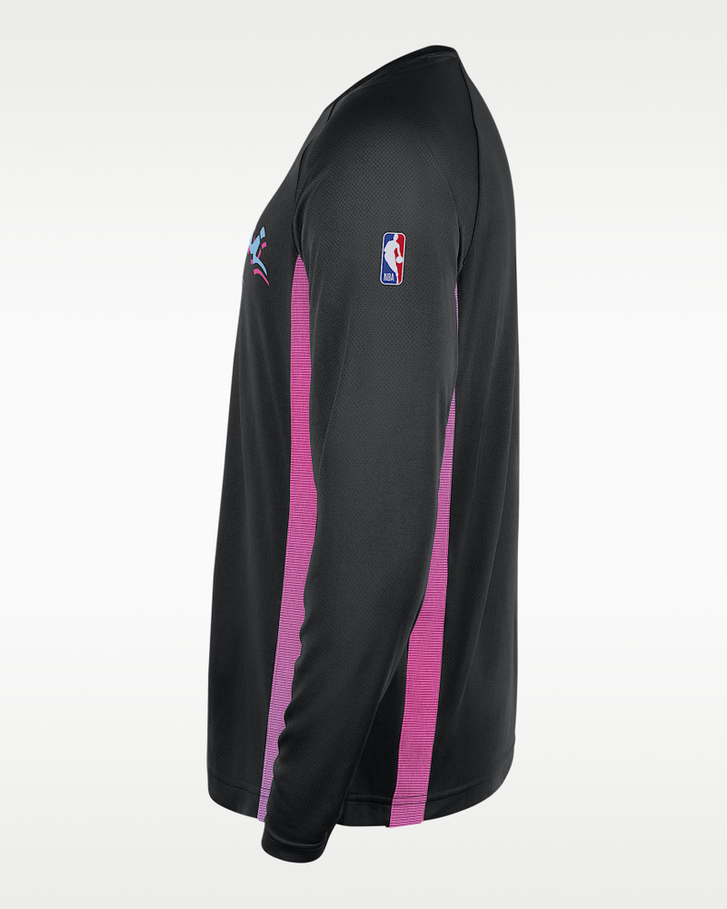 Miami Heat City Edition Men's Men's Nike Dri-FIT Long-Sleeve Top 3