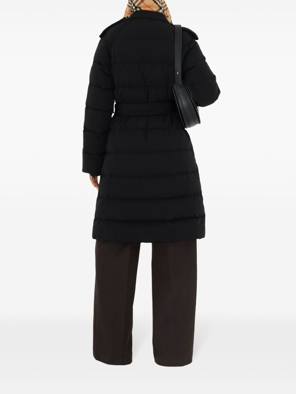 Mid-length Nylon Puffer Coat - 4