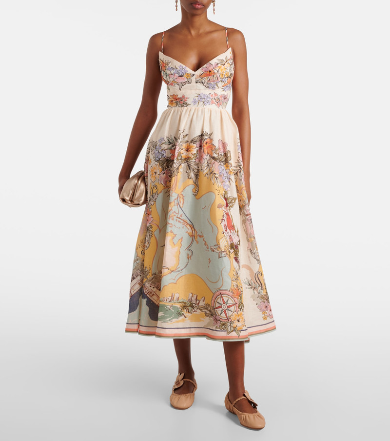 Zimmermann Orchid floral-appliqué leather Mary Jane flats outlook
