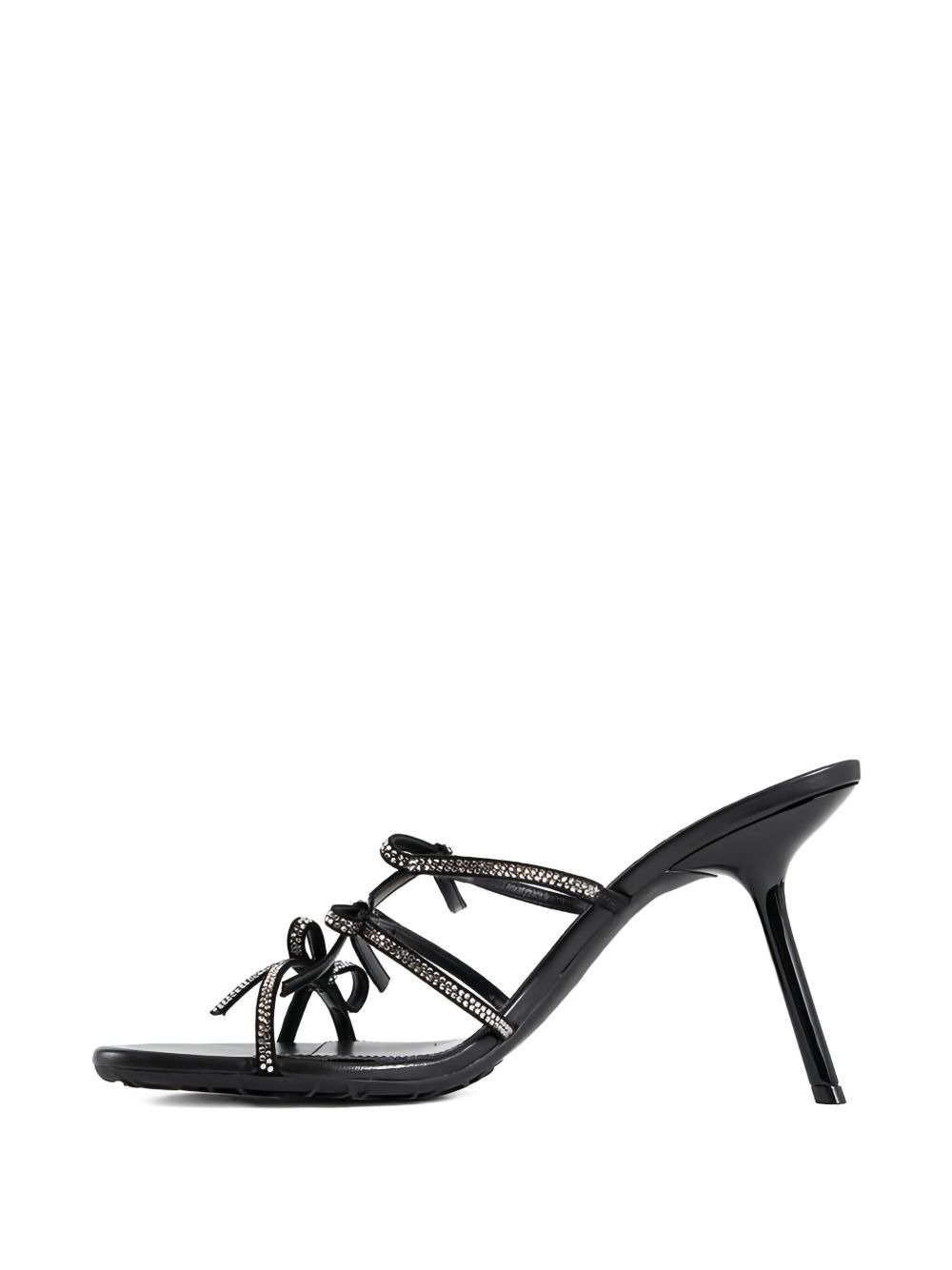 crystal-embellished bow sandals - 2