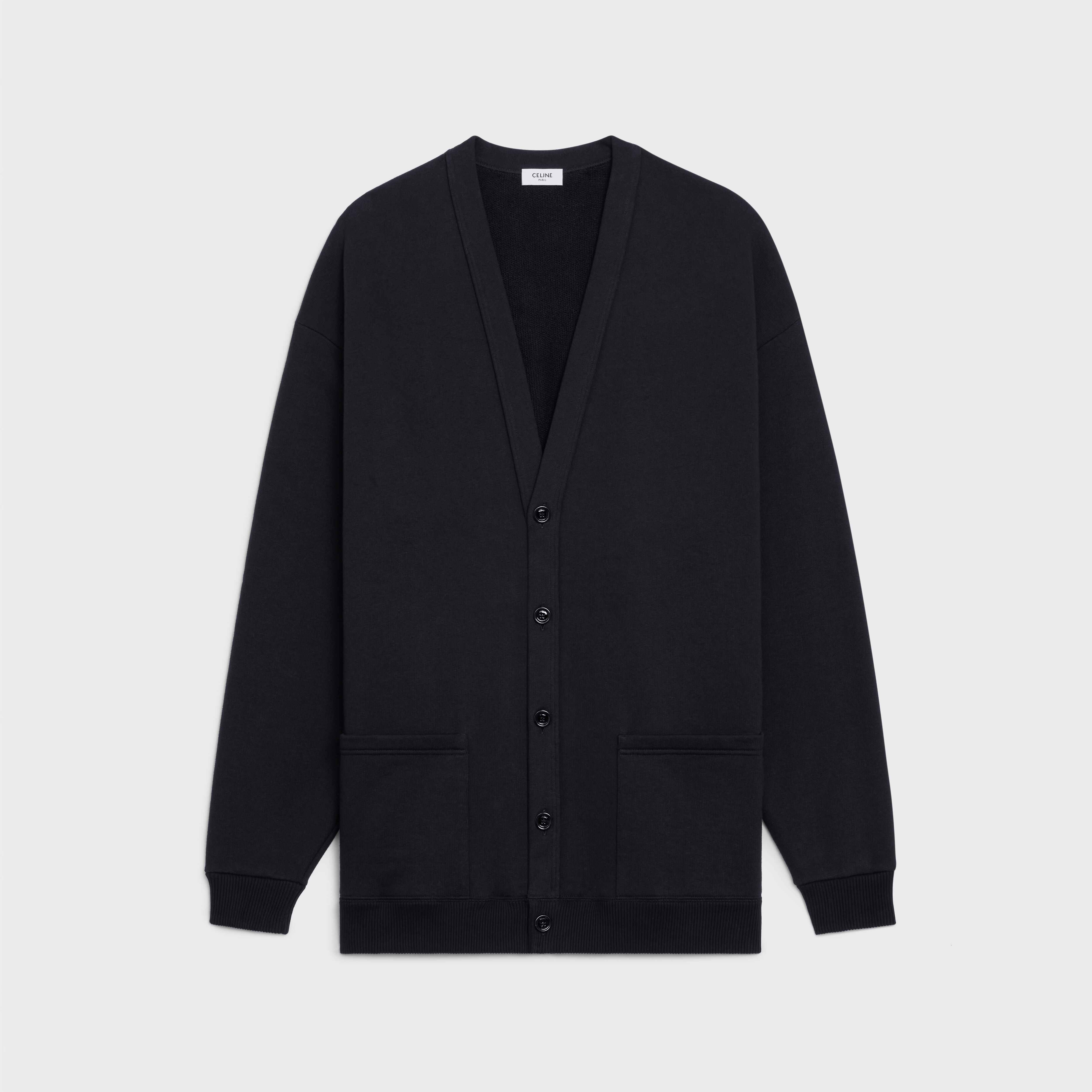 OVERSIZED CELINE CARDIGAN IN COTTON FLEECE - 1