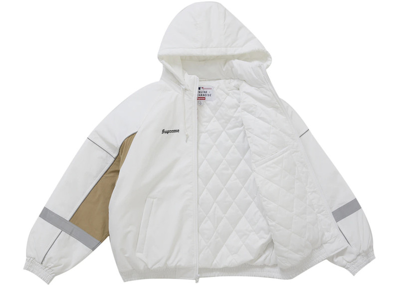 Supreme Supreme Chicago White Sox Stadium Jacket White outlook