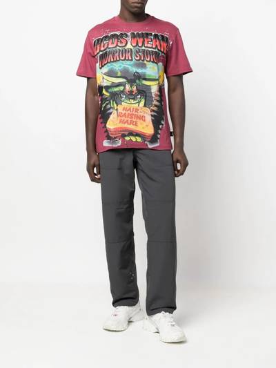 GCDS Horror Story graphic -print T-shirt outlook