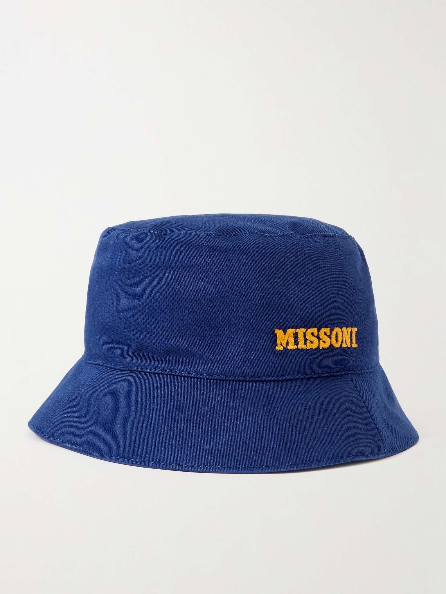 Logo-Embroidered Twill Bucket Hat - 1