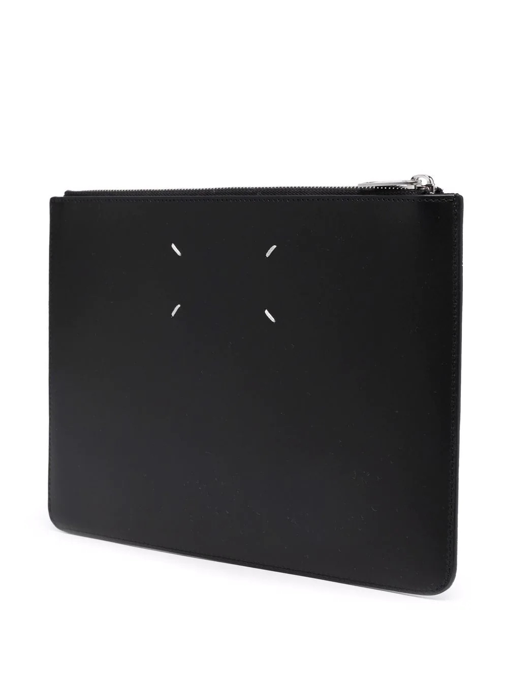 two-tone leather clutch bag - 3