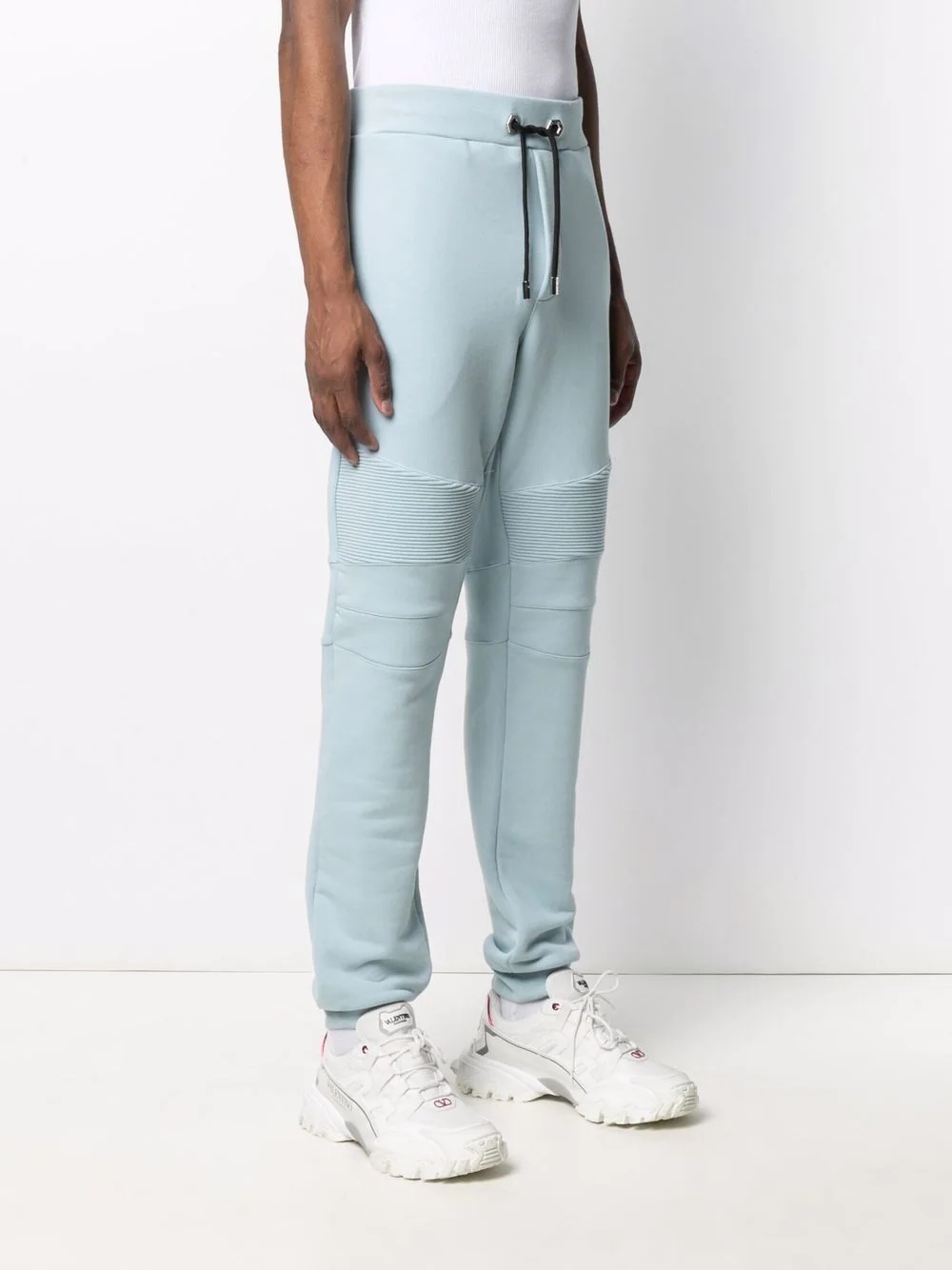 ribbed-panel track pants - 3