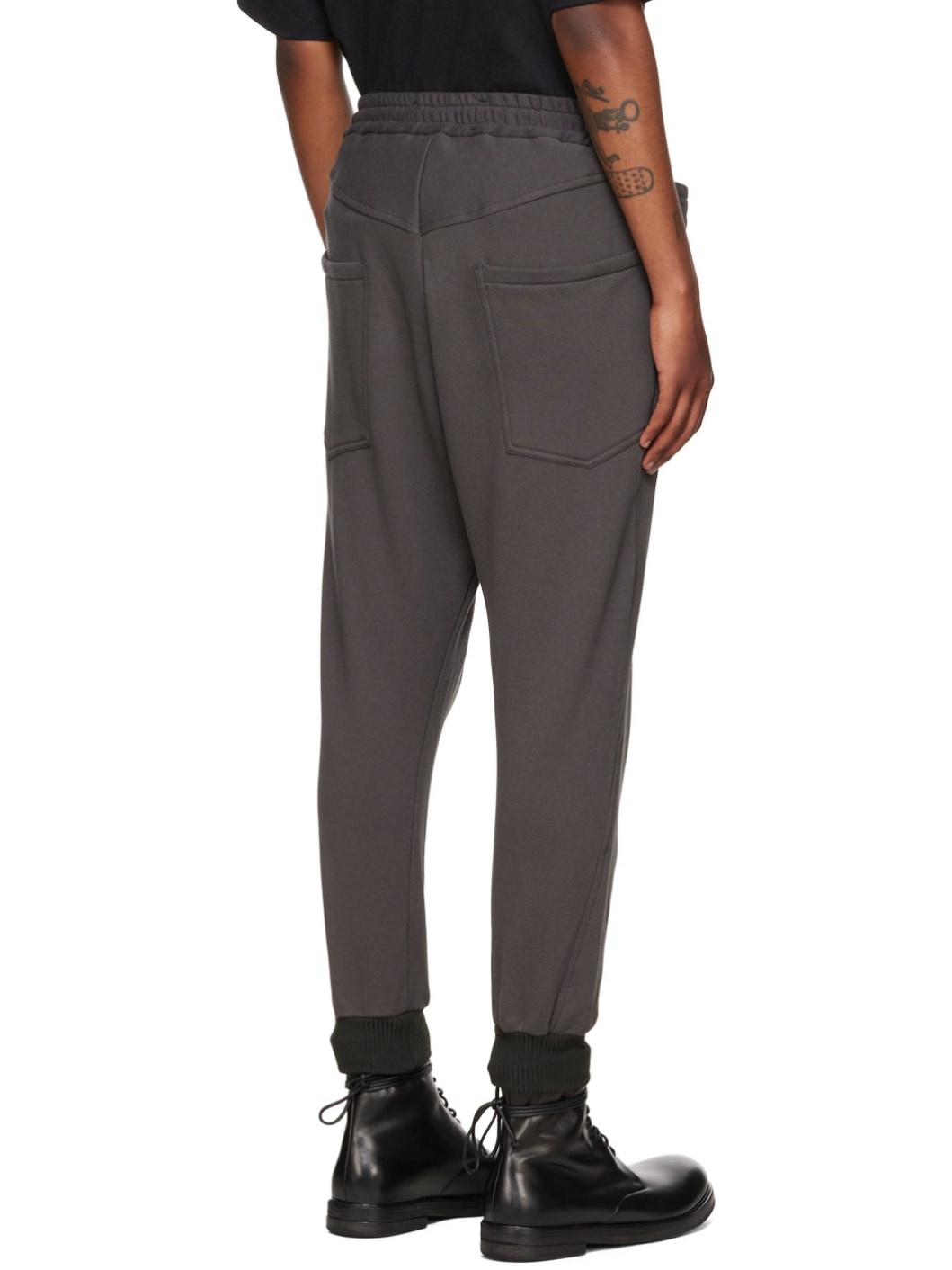 Gray Paneled Lounge Pants - 3